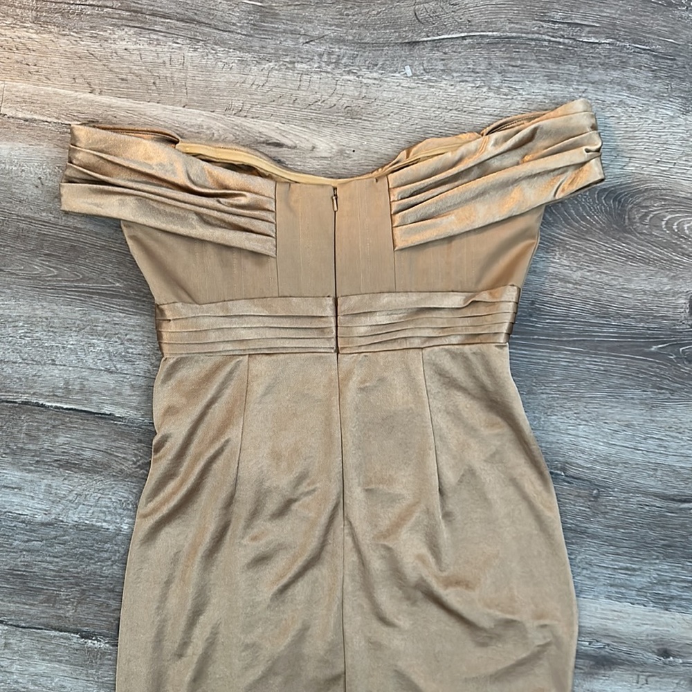 NWT ASOS Bronze Midi Corset Dress - Picture 8 of 8